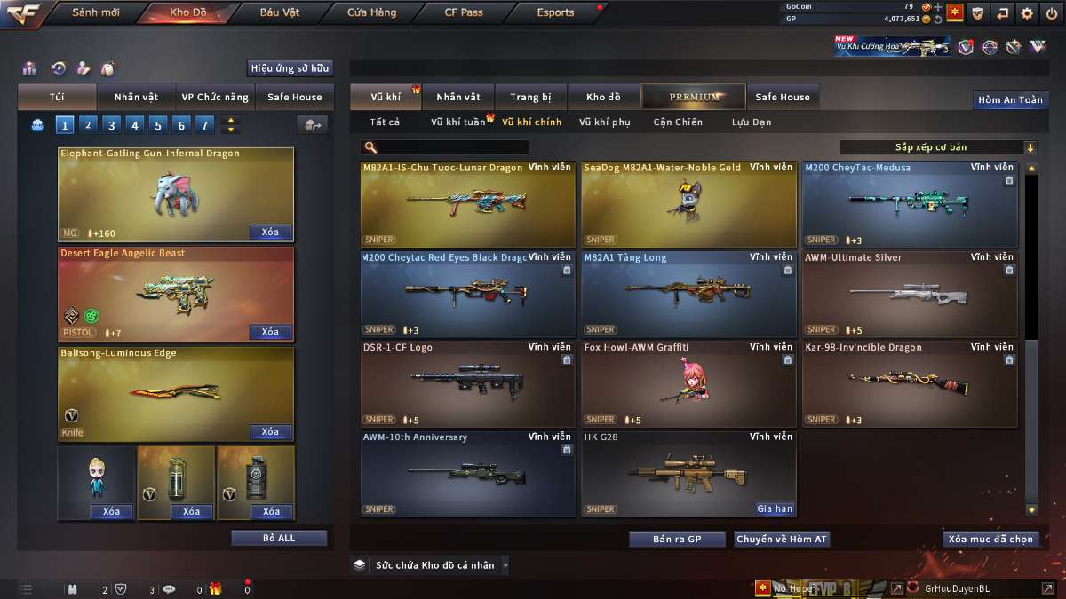 shop acc cf uy tin gia re